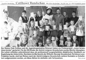 Presse LLLL-Projekt Lausitzer Rundschau 27-09-2009